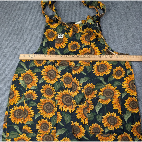 Lucy & Yak Overalls Womens12 Long Sunflower Organic Cotton Boho Kidcore Garden - Picture 3 of 11